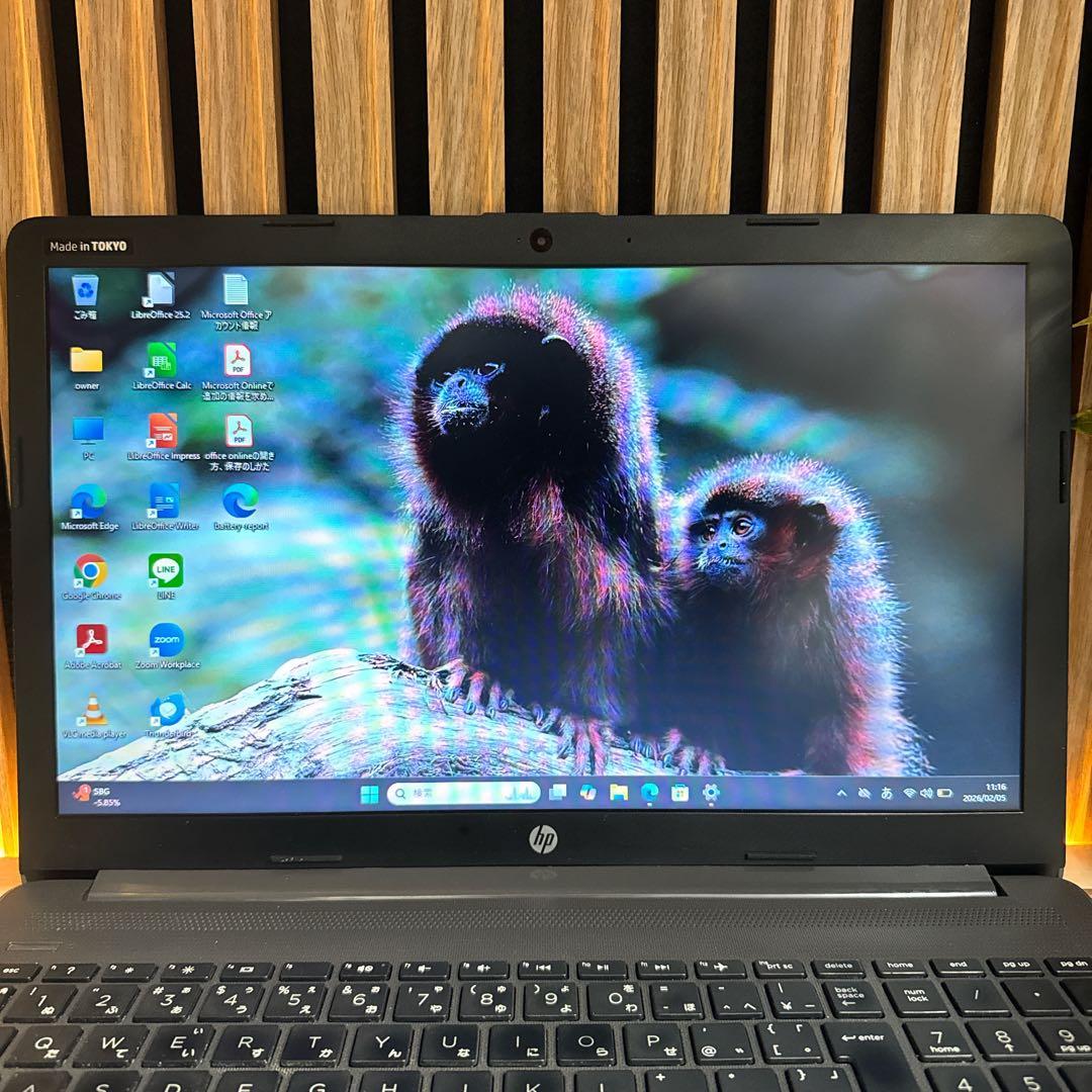 バッテリー新品‼️HP 250 G7☘️大型液晶☘️15.6インチ☘️人気ノートパソコン