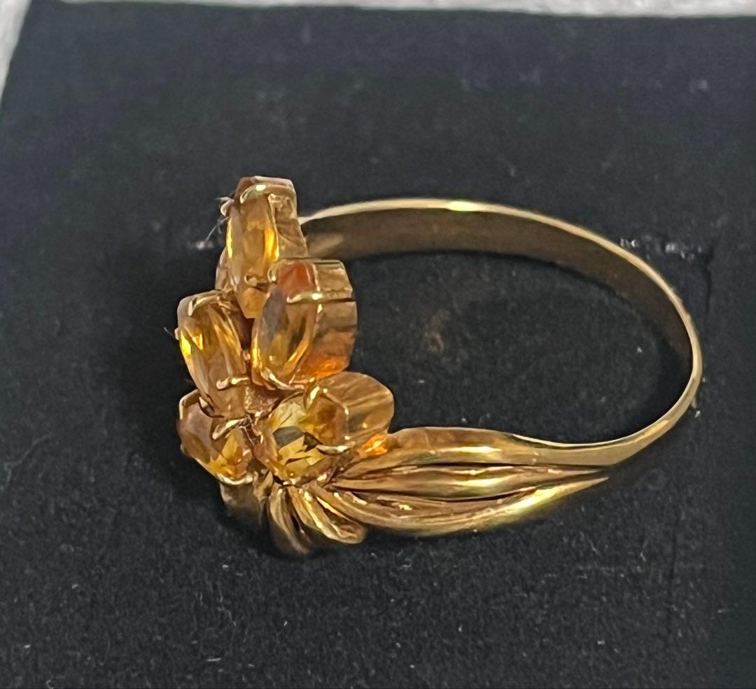 な*ん様 18金 トパーズリング 刻印あり