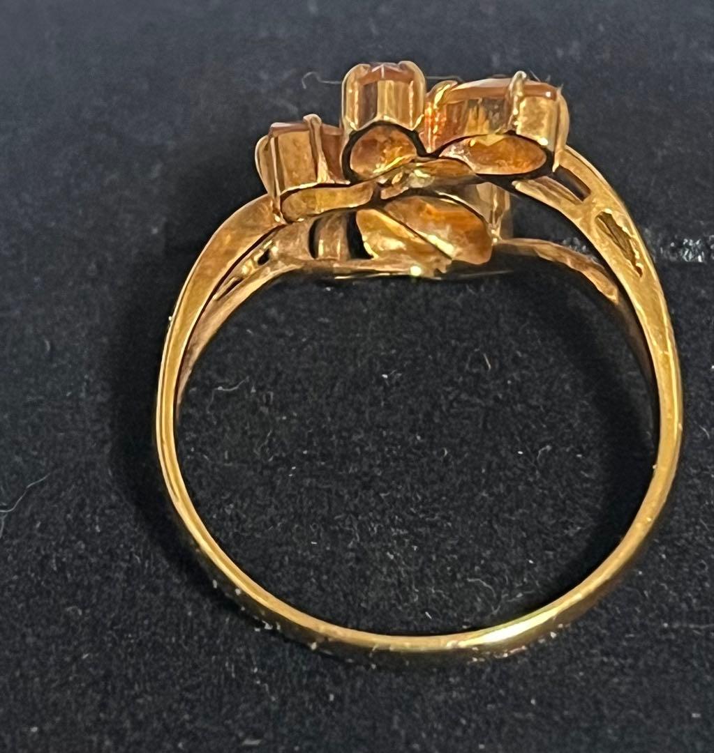 な*ん様 18金 トパーズリング 刻印あり
