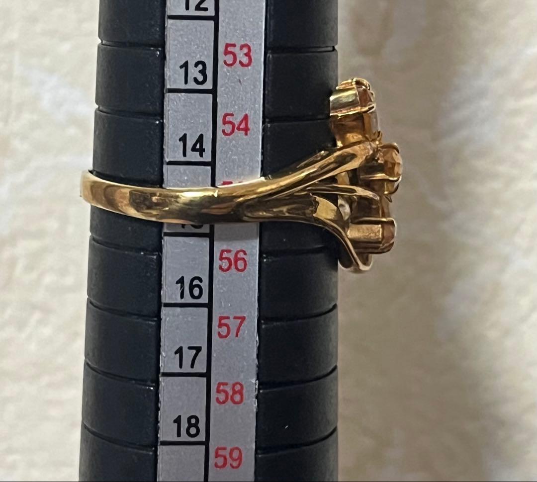 な*ん様 18金 トパーズリング 刻印あり