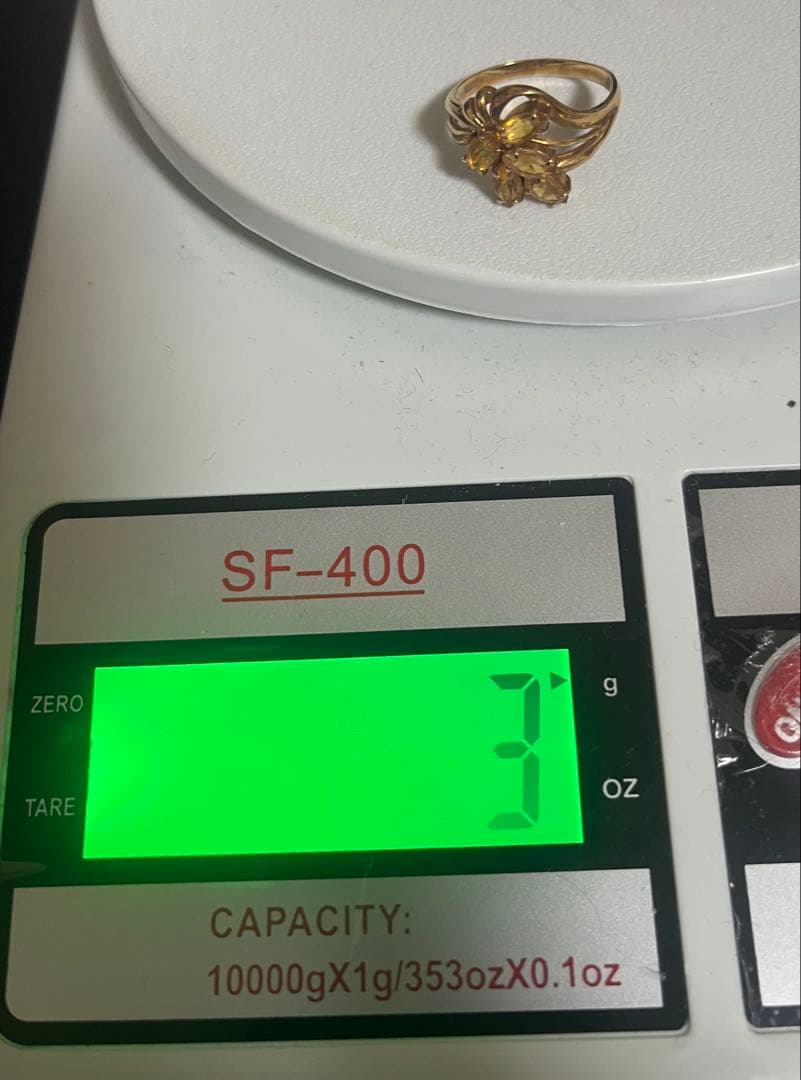 な*ん様 18金 トパーズリング 刻印あり