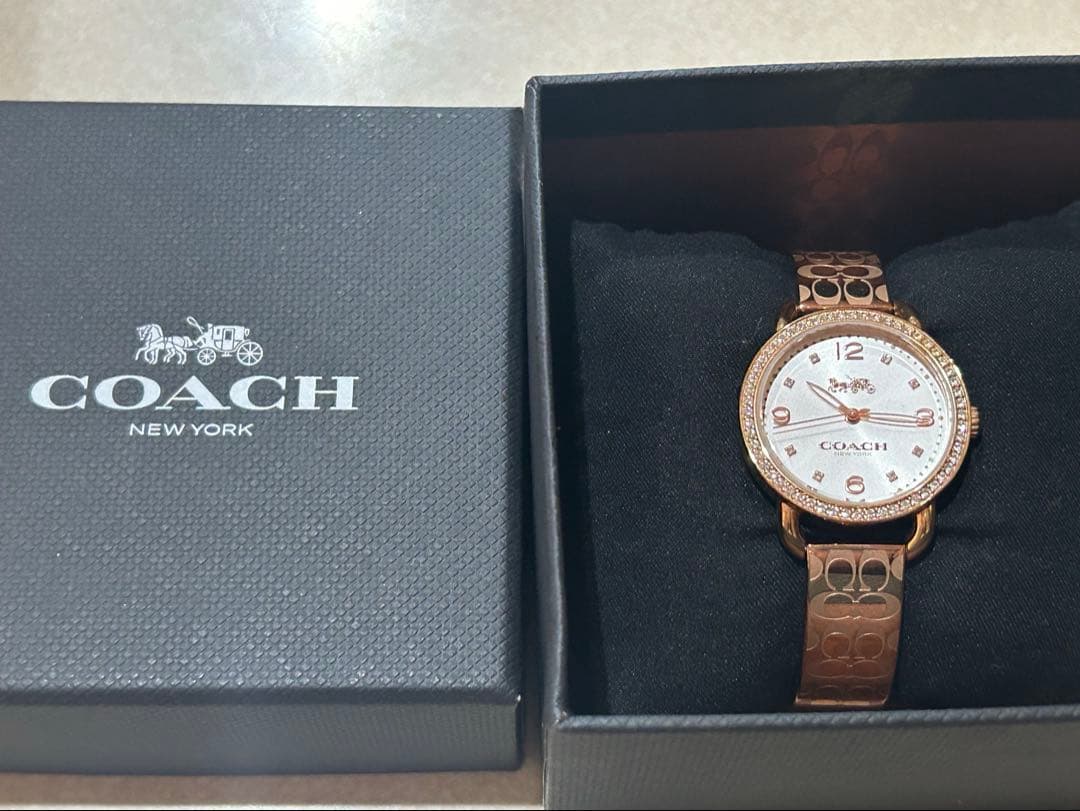 COACHコーチ デランシー 腕時計 ゴールドピンク