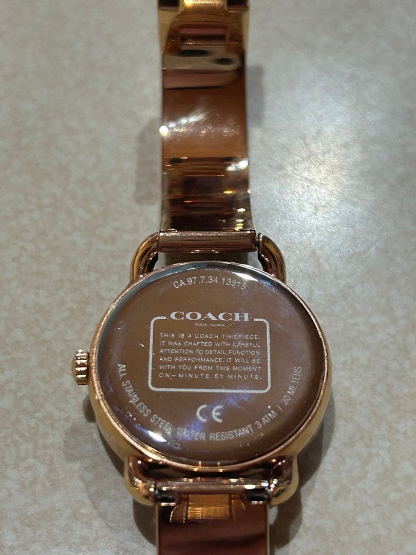 COACHコーチ デランシー 腕時計 ゴールドピンク
