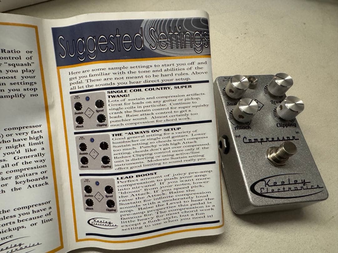 Keeley Compressor C4 シルバーノブ 初期 4ノブ 動作確認済