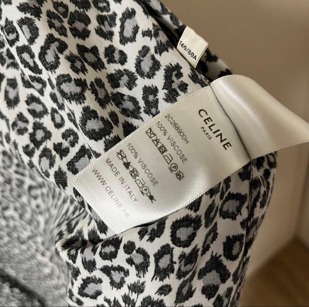 CELINE 20SS レオパードハワイアンシャツ 37