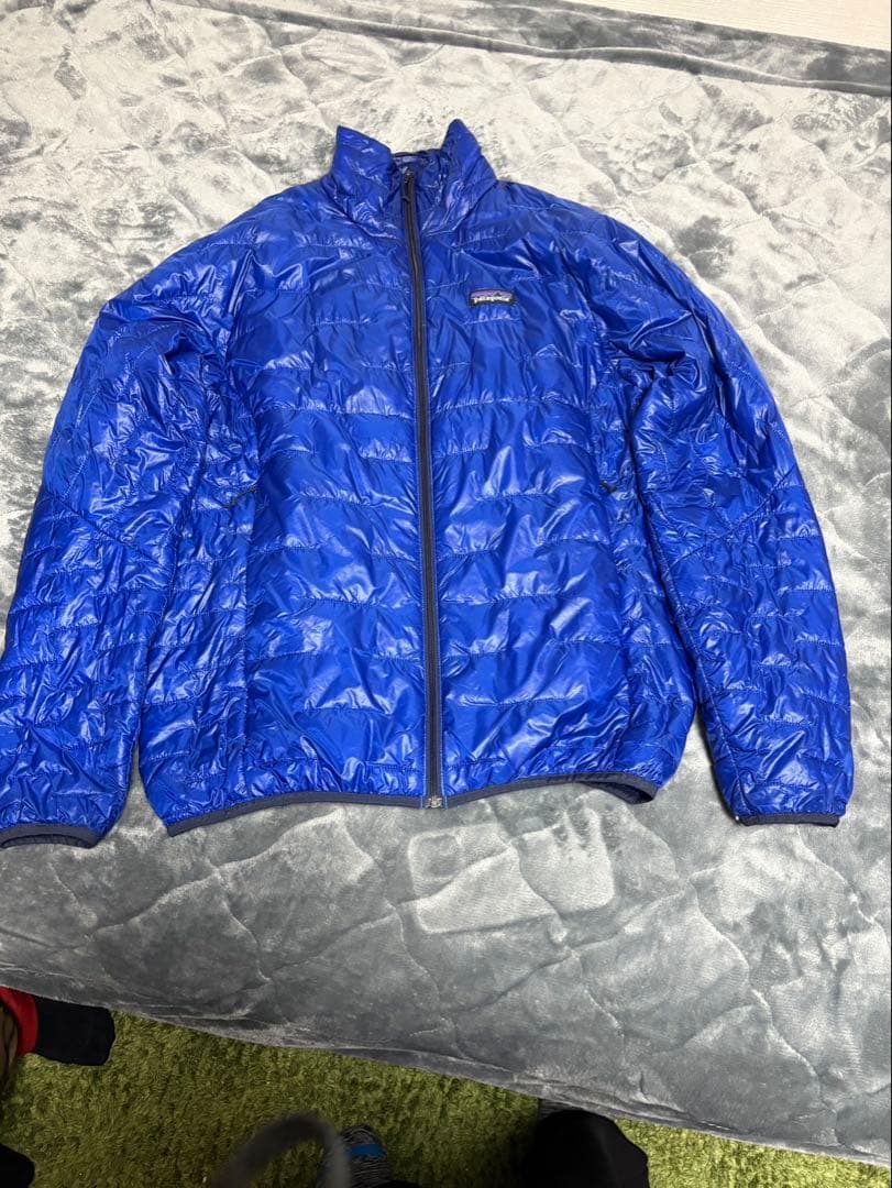 patagonia キルティングジャケット 青