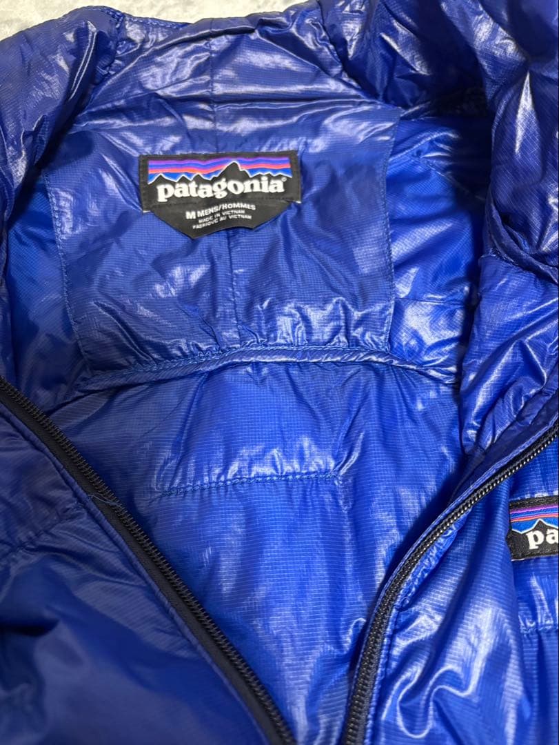 patagonia キルティングジャケット 青