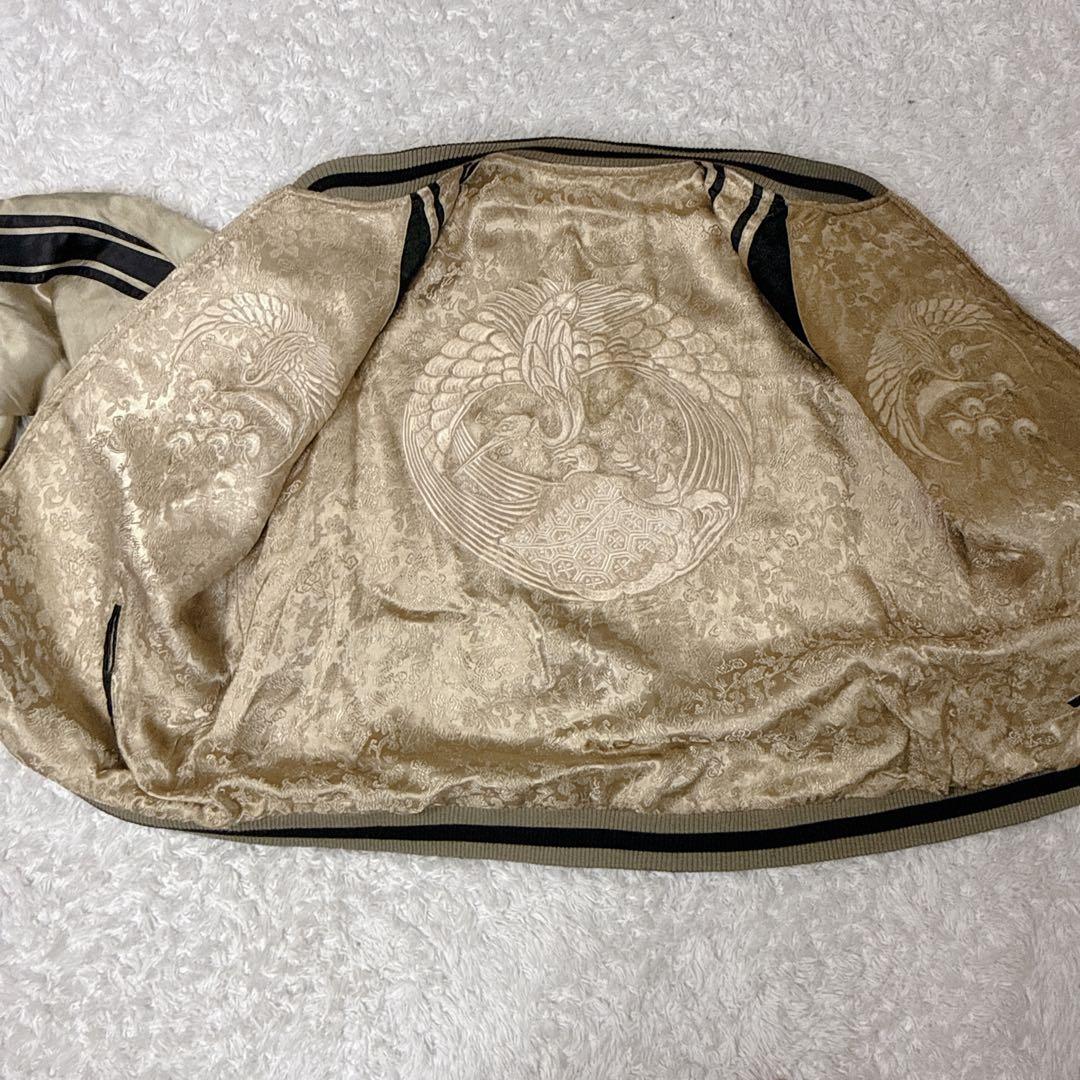 SCRIPT 花旅楽団 鳳凰 スカジャン XL 和柄 刺繍 希少モデル