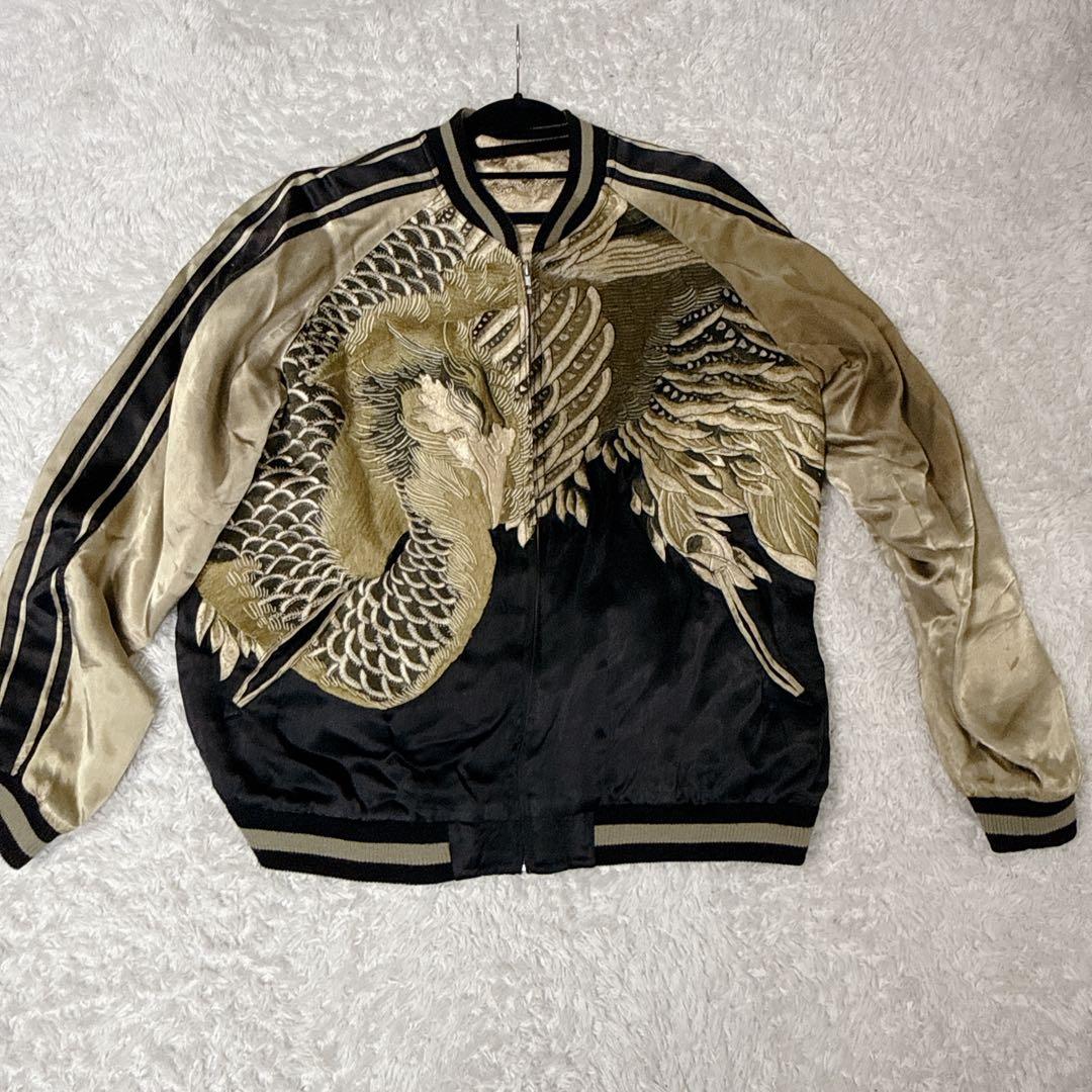 SCRIPT 花旅楽団 鳳凰 スカジャン XL 和柄 刺繍 希少モデル