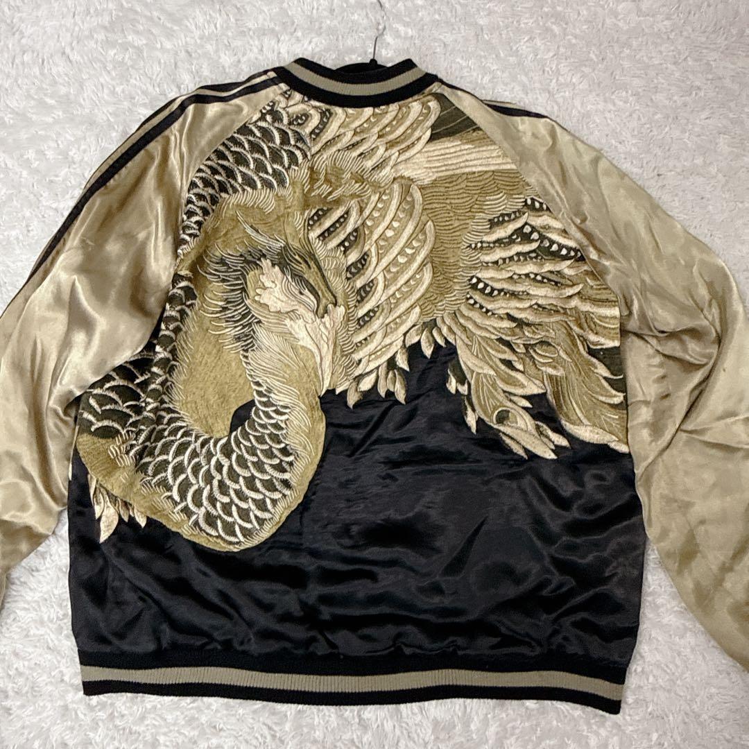 SCRIPT 花旅楽団 鳳凰 スカジャン XL 和柄 刺繍 希少モデル