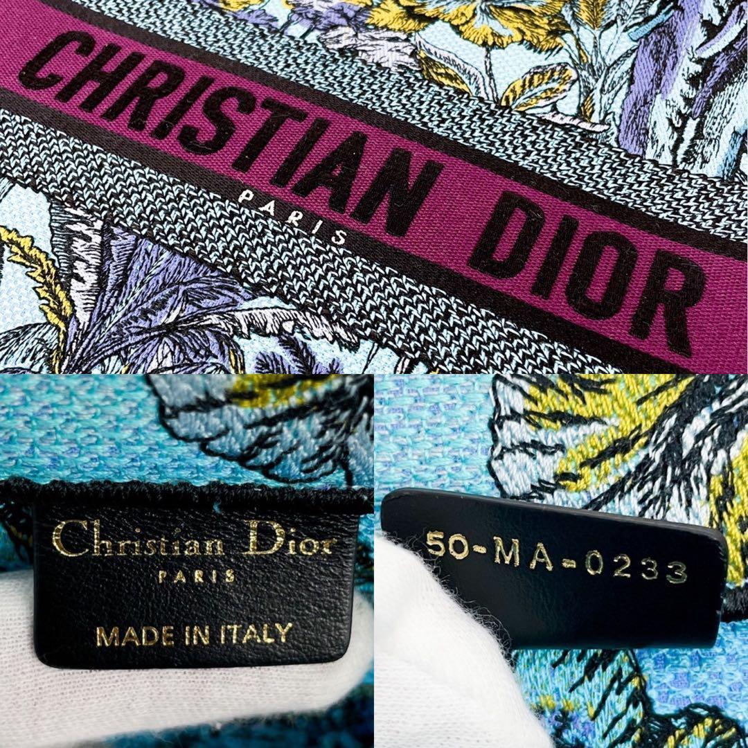 未使用級！希少ブルー！クリスチャン・ディオールブックトートラージトワルドゥジュイ