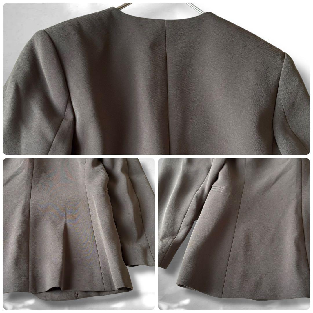 Theory セオリー　SYNTHETIC CREPE パンツスーツ　グリーン