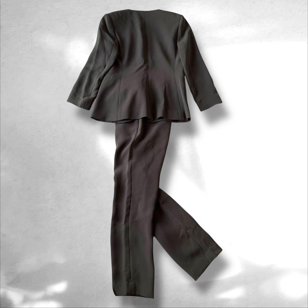 Theory セオリー　SYNTHETIC CREPE パンツスーツ　グリーン