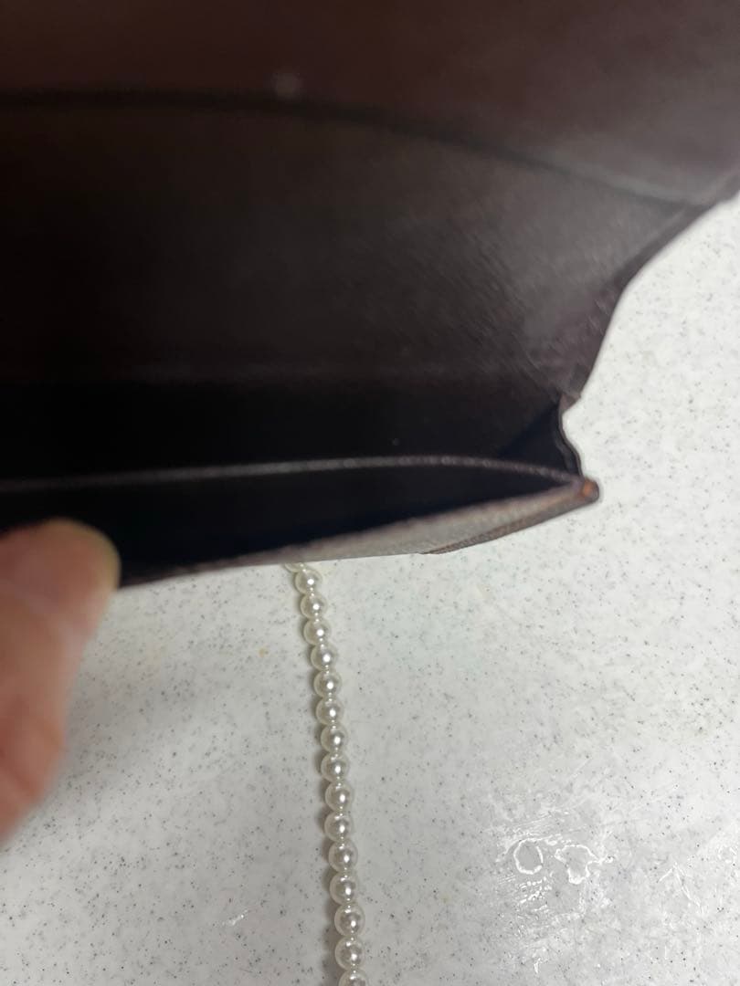 ルイヴィトン　ダミエ 柄レザー名刺入れ　中古