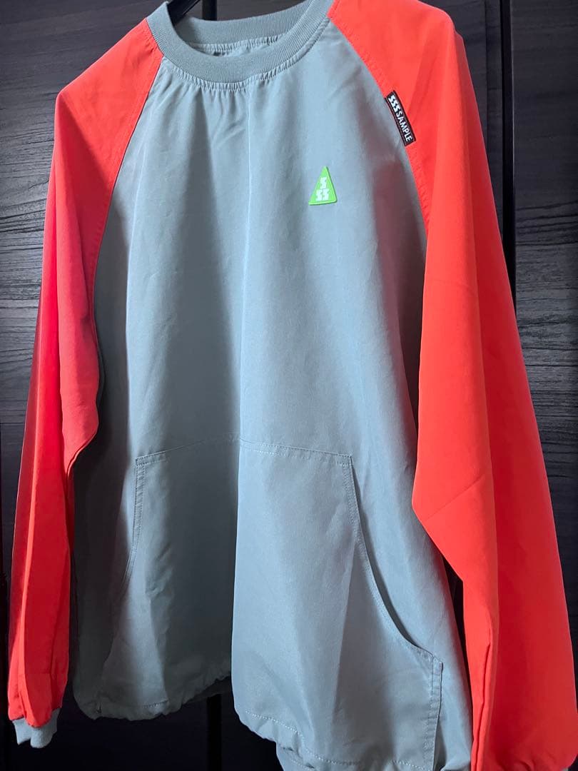 SAMPLE ナイロンジャケット グレー・オレンジ