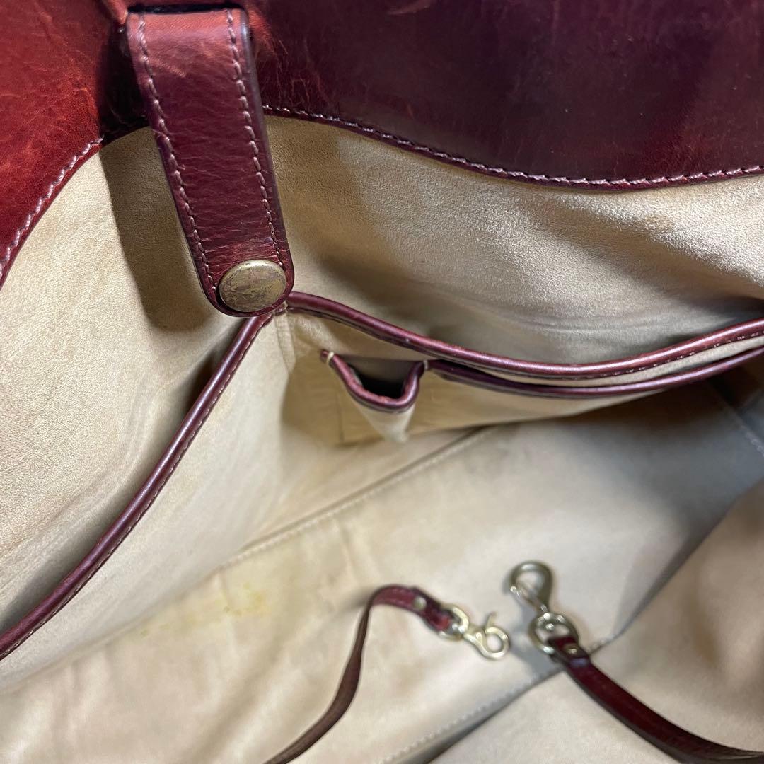 激シブ✨GANZO オープントートバッグ GUD ボルドー ガンゾ ビジネス