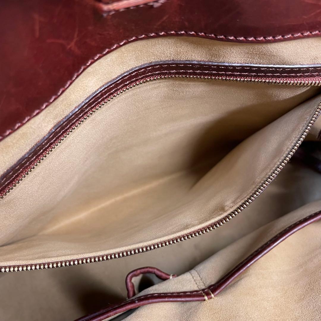 激シブ✨GANZO オープントートバッグ GUD ボルドー ガンゾ ビジネス