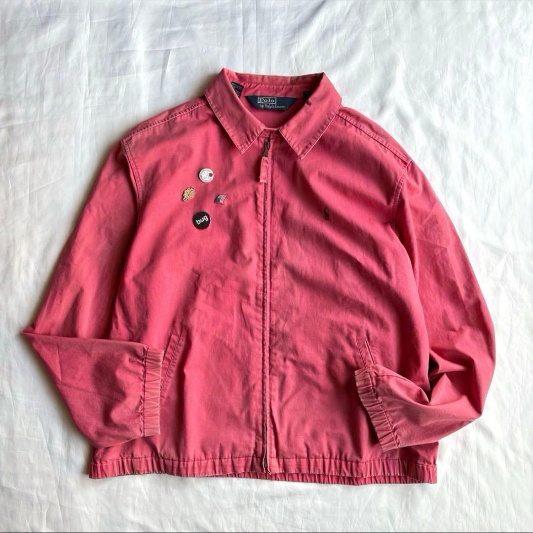 ラルフローレン　スイングトップ　サーモピンク　Lサイズ　ブルゾン　90s