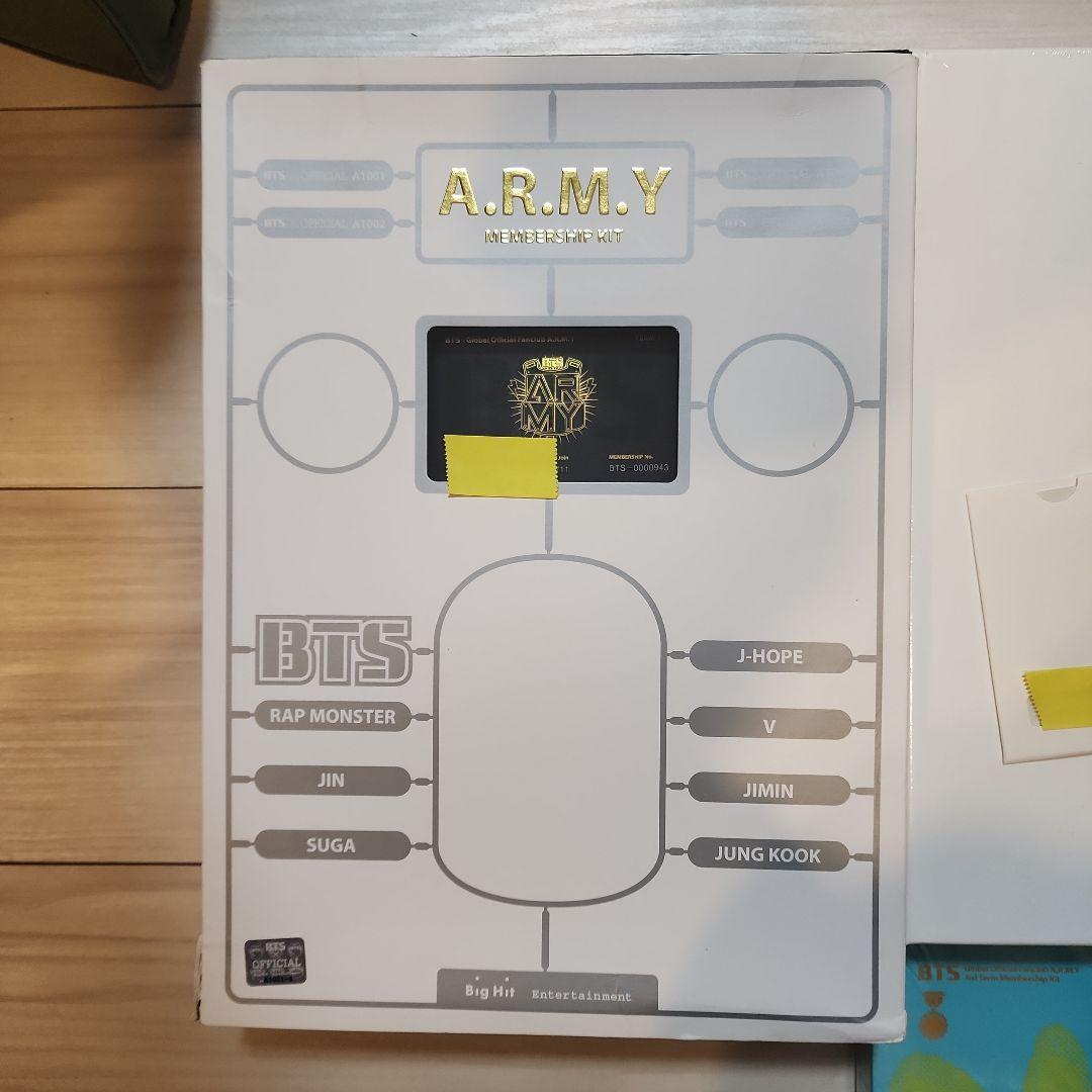 BTS GLOBAL OFFICIAL FANCLUB KIT　３点