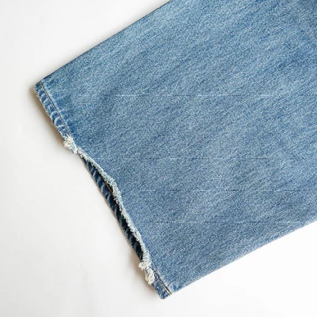 【未使用タグ付】SOLAMONAT　5Pルーズストレートイージーデニム　24SS