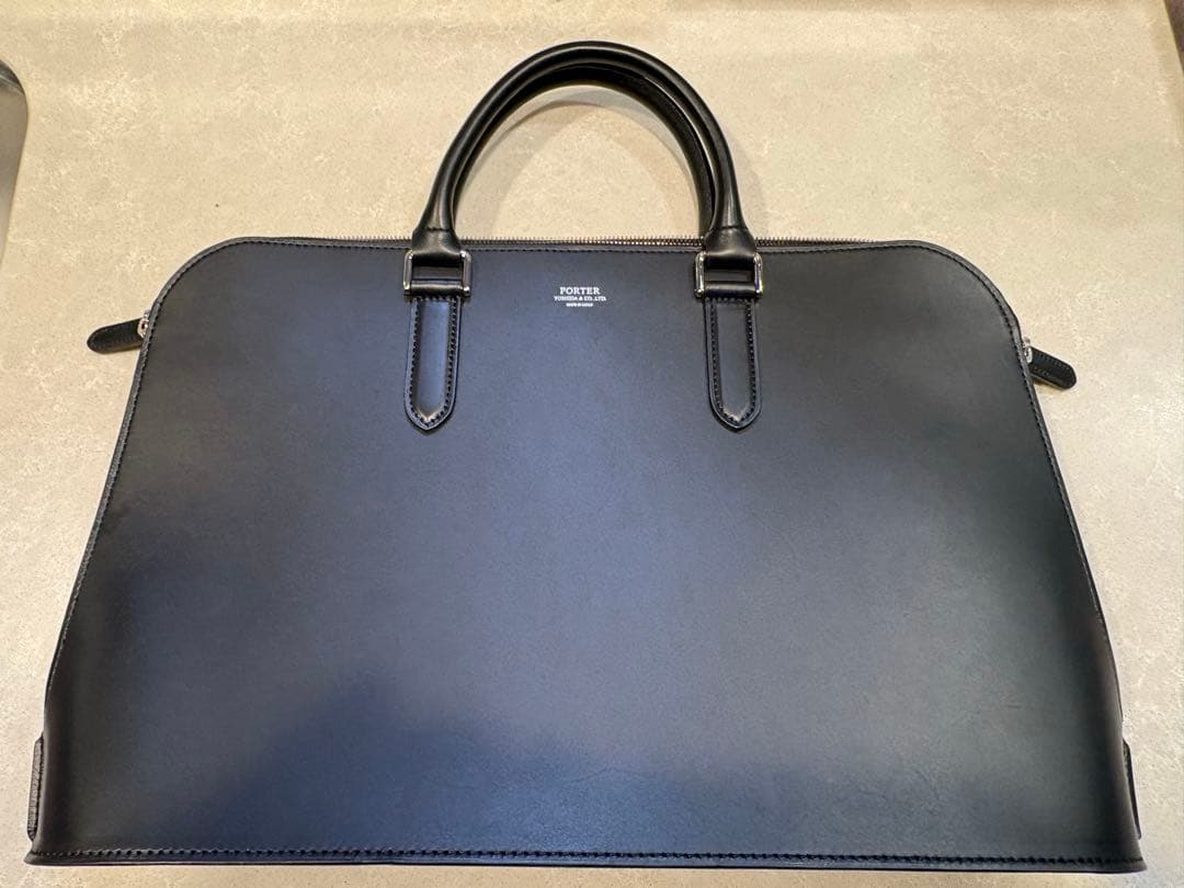 新品未使用　PORTERポーター　ブラック本革ビジネス　アベニューブリーフケース