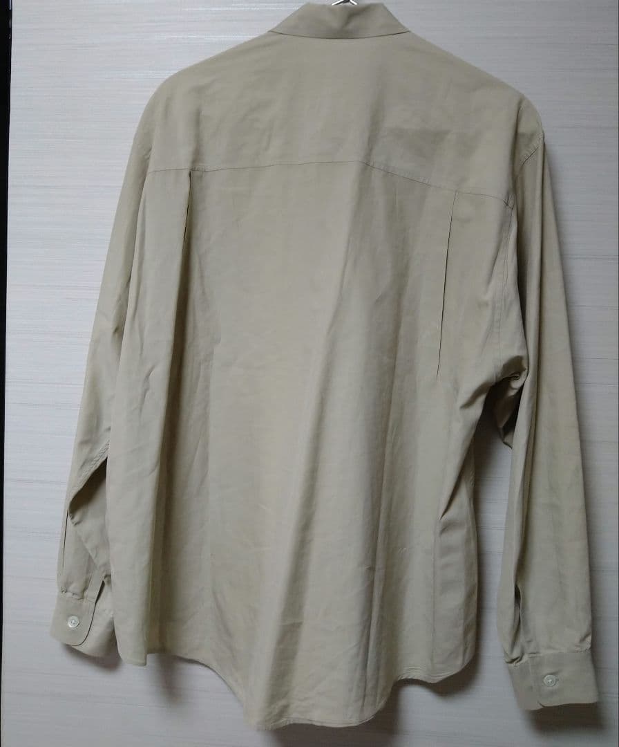 AURALEE フィンクスツイル ビッグシャツ 3 A9SS01TN ベージュ