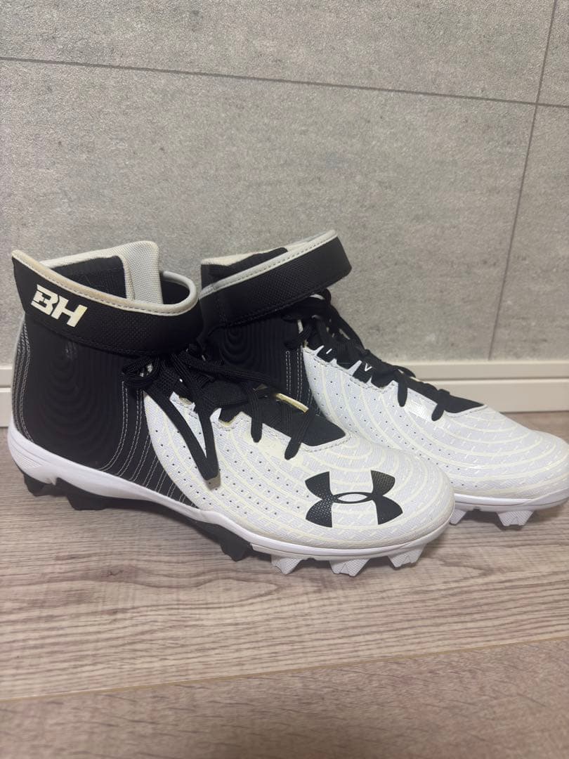 UNDER ARMOUR BH スパイクシューズ ホワイト/ブラック