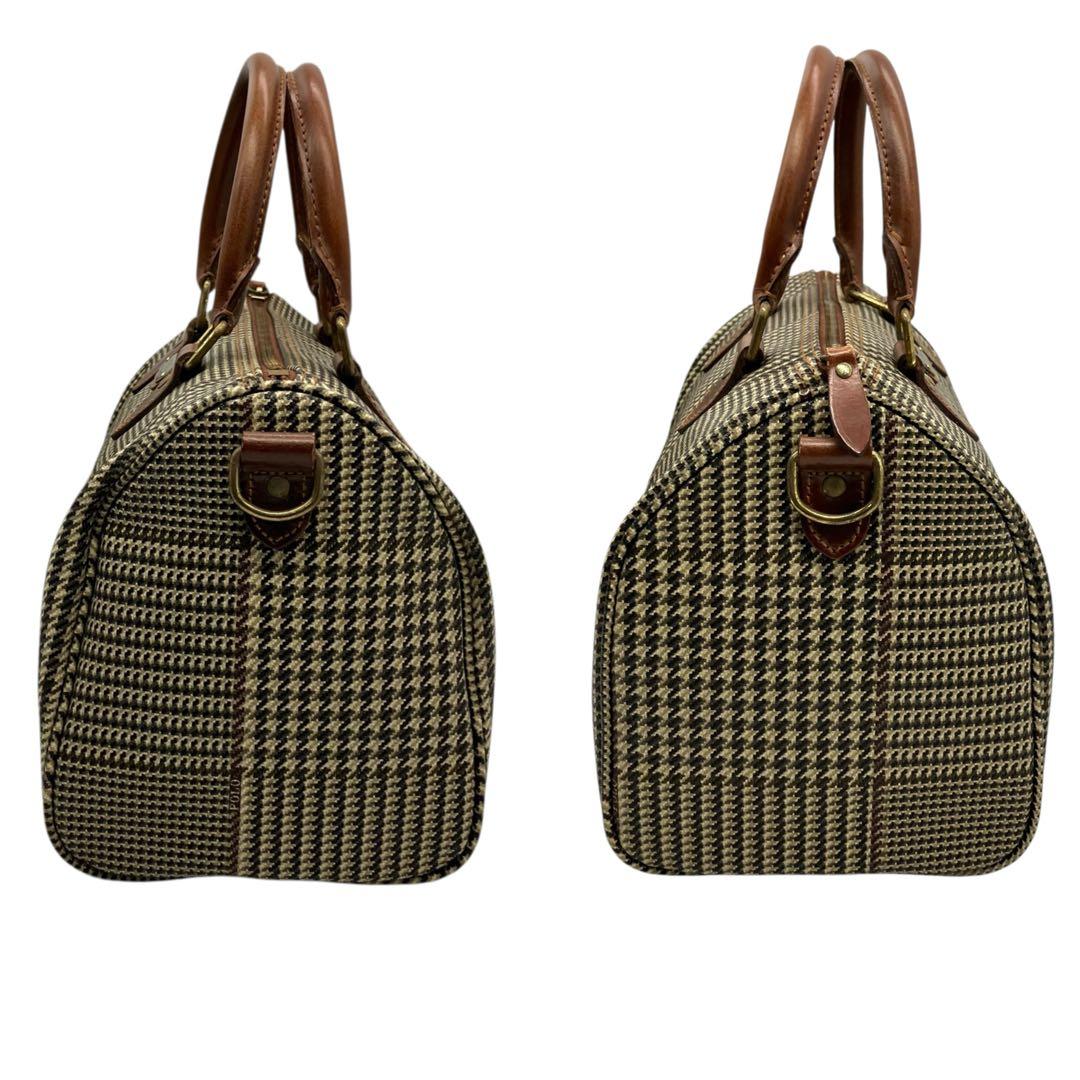 良品 2070 POLO RALPH LAUREN ミニボストンバッグ 千鳥柄