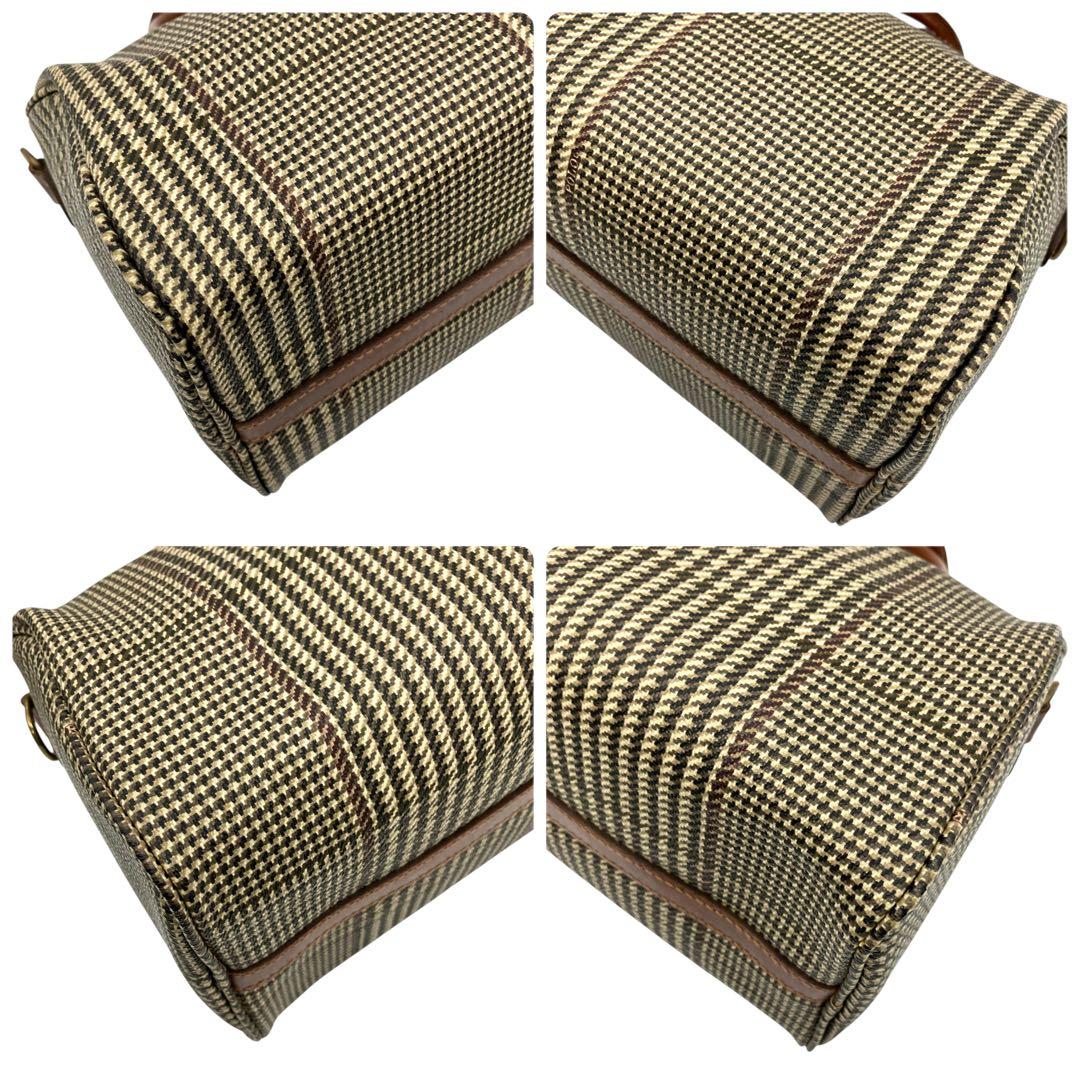 良品 2070 POLO RALPH LAUREN ミニボストンバッグ 千鳥柄