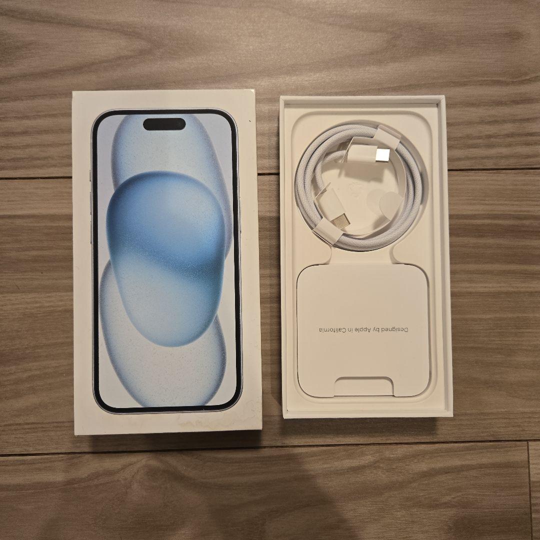 【再値下】iPhone15 256gb ブルー SIMフリー　※割れ無し
