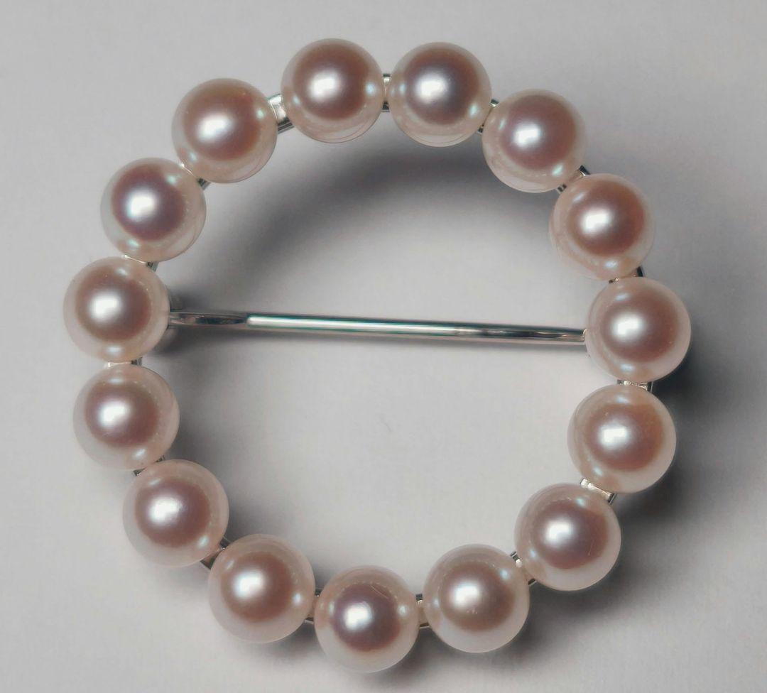 【極美品 最高級】ミキモト ブローチ パール サークル フォーマル 皇室御用達