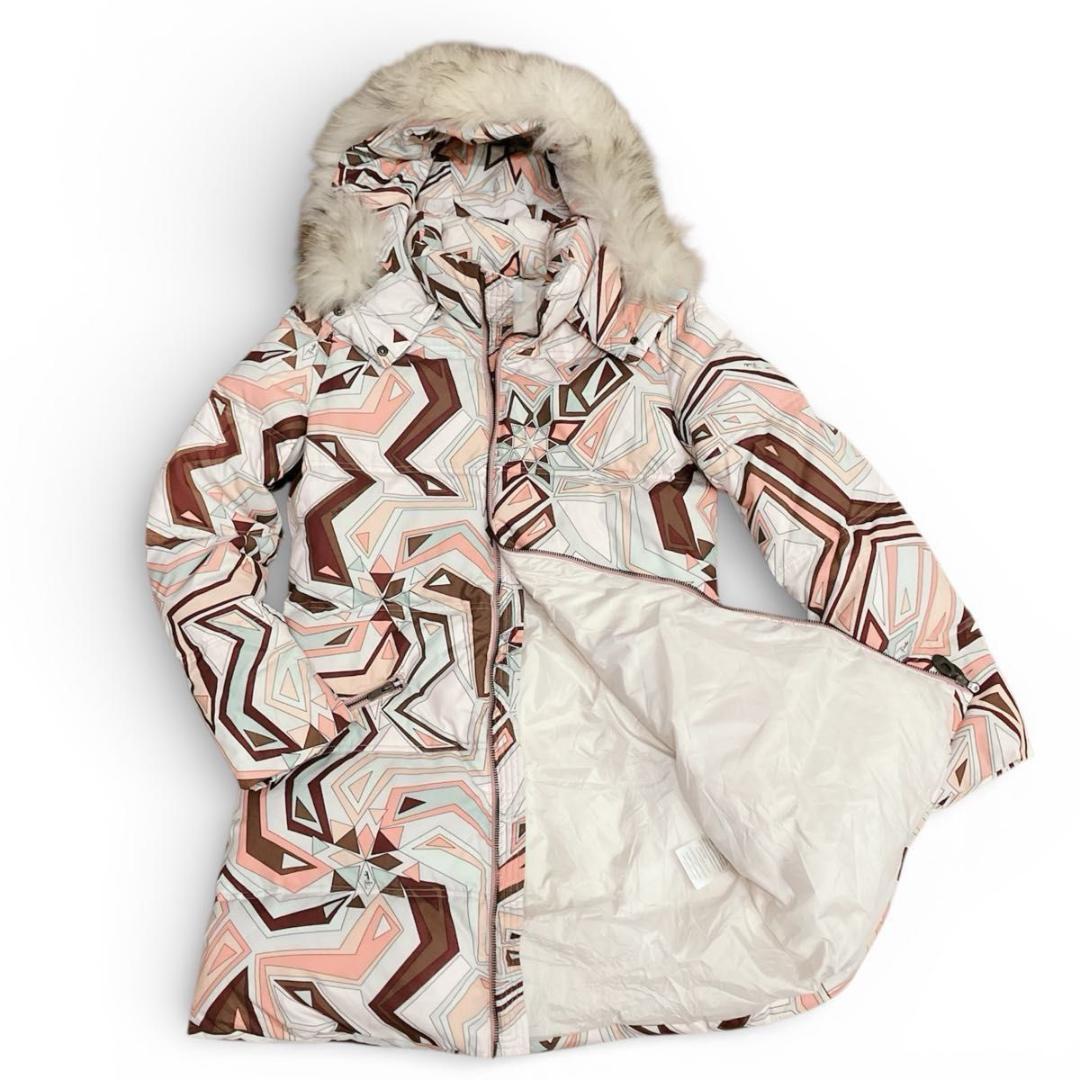【圧倒的な高級感！】EMILIO PUCCI ダウンロングコート　プッチ柄　36