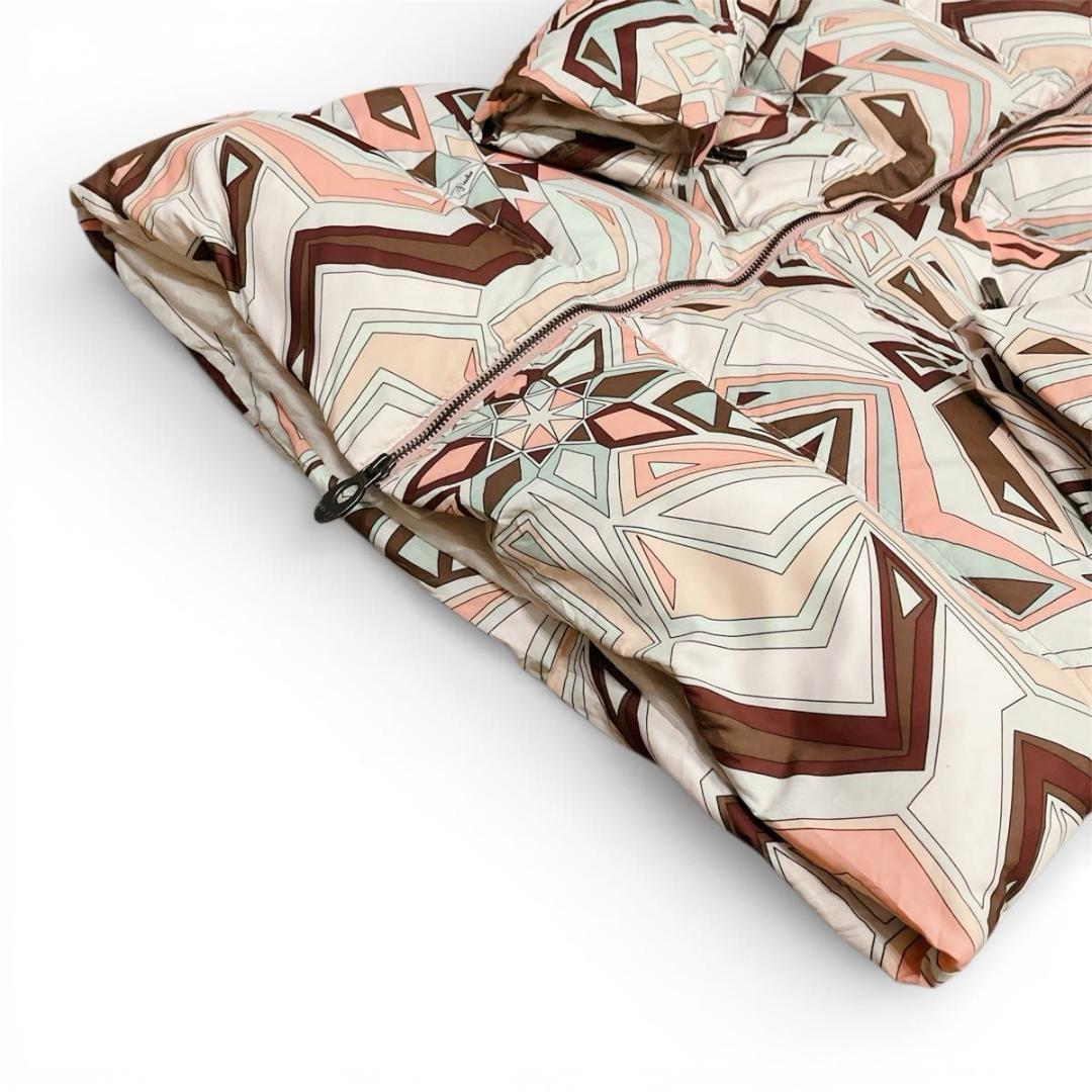 【圧倒的な高級感！】EMILIO PUCCI ダウンロングコート　プッチ柄　36