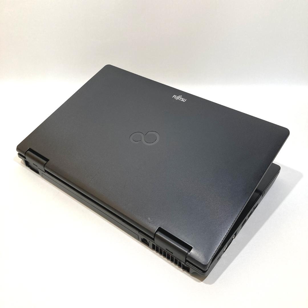 ✨初心者向け✨快速・大画面・DVD✨黒✨すぐ使えるノートパソコン◇T344-1