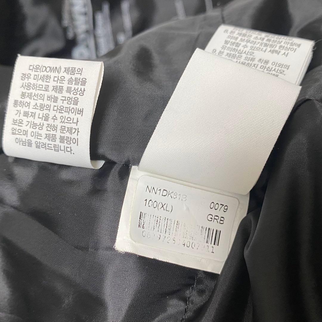 美品 ノースフェイス ロングダウン ダウン 白 M相当