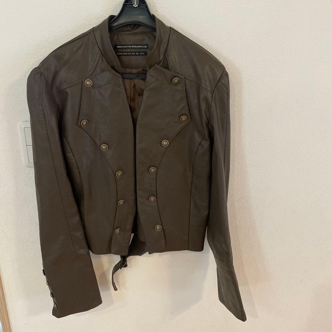 ジャケット・アウター sculptor Napoleon Eco Leather Jacket
