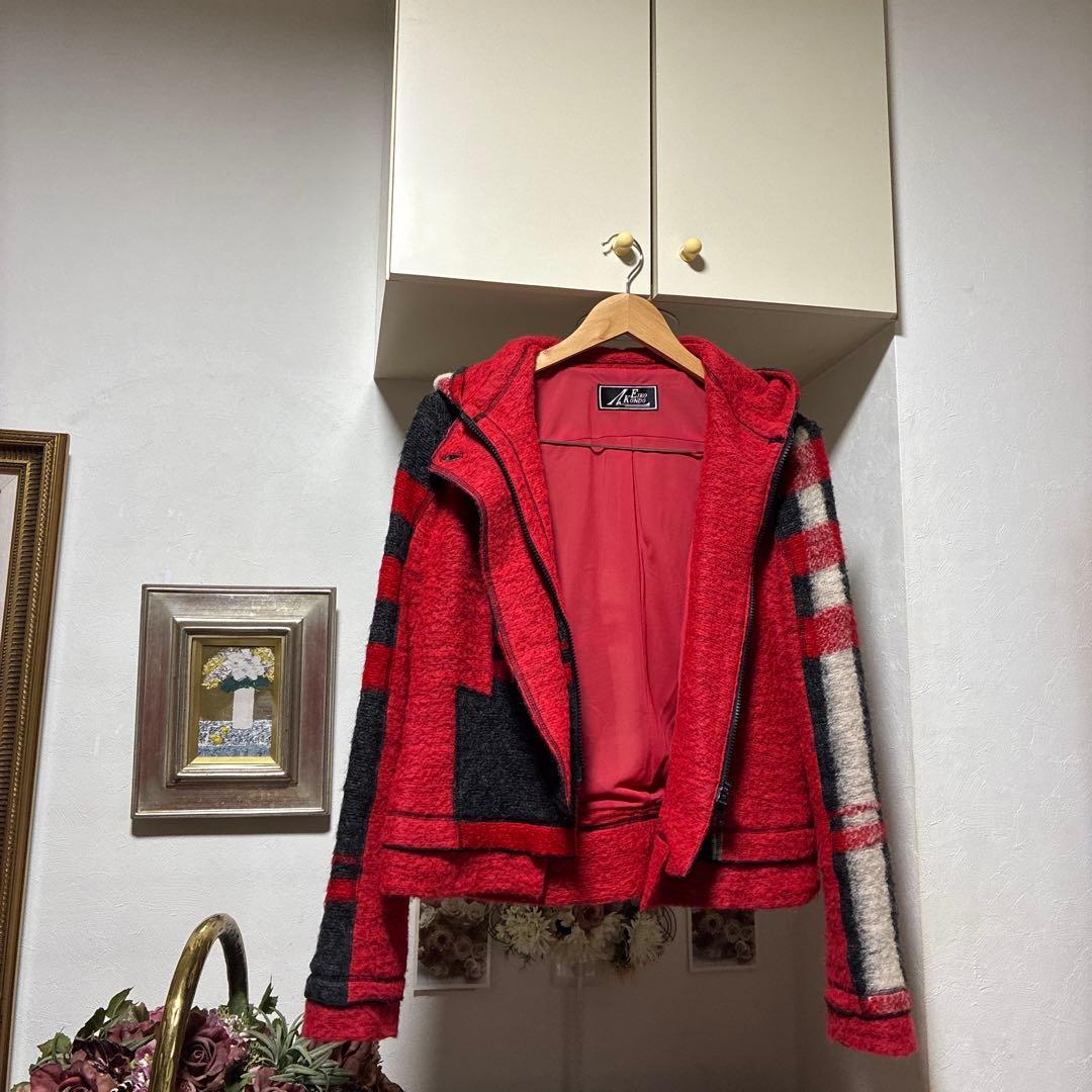 エイココンドウ ウールモヘアフード ジャケット