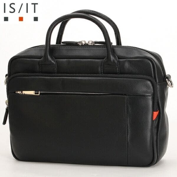 イズイット 定価3万 2WAY ビジネスバッグ ショルダーバッグ 多収納 撥水