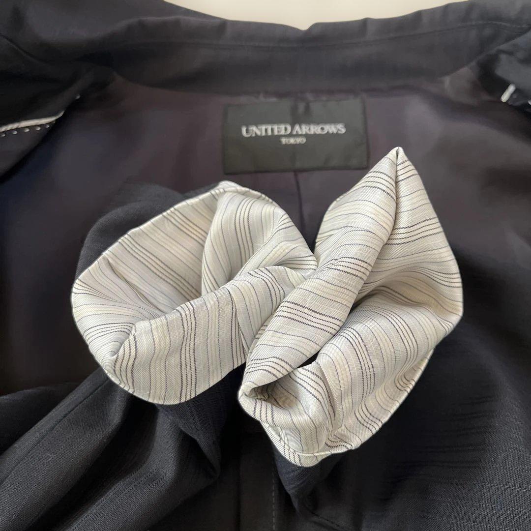 超美品♡ユナイテッドアローズ ストライプ スーツ 紺 M+L オールシーズン