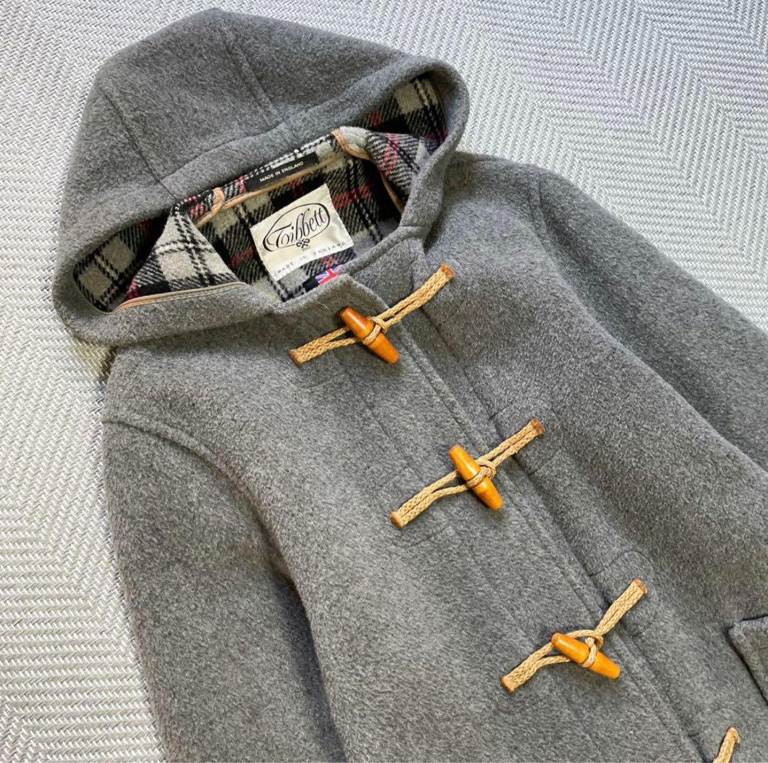 美品　Tibbett　ダッフルコート　イギリス製　グレー