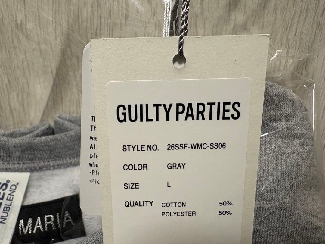 ワコマリア 26年SS トレーナー グレー Lサイズ マリア像 新品未使用