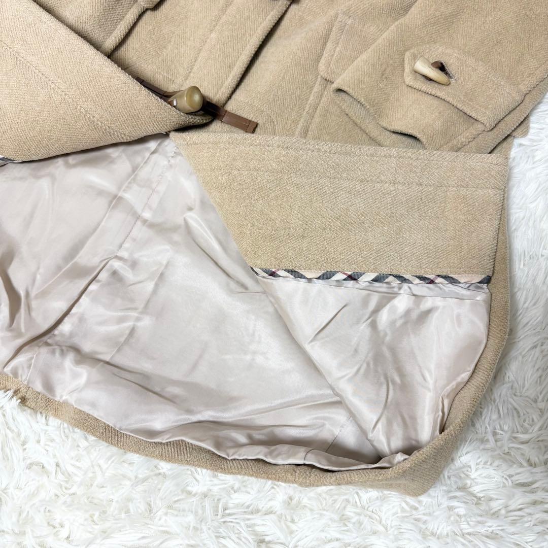 バーバリーロンドン フード付き ロングダッフルコート キャメル サイズ40