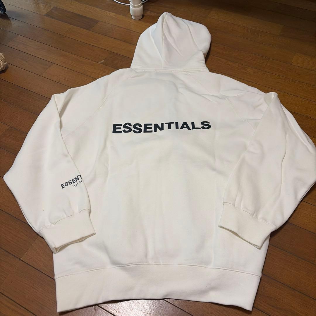 ESSENTIALS ホワイト パーカー XL