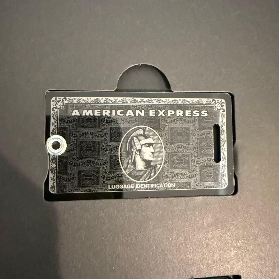 未使用品 AMEX センチュリオン ブラックカード会員専用 ネームタグ 非売品