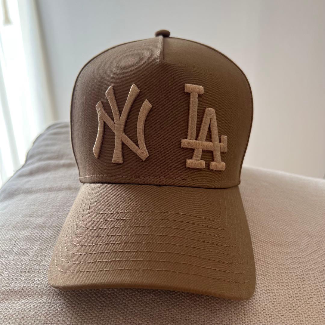 美品　NEW ERA ニューエラ 9FORTY DOUBLE LOGO キャップ