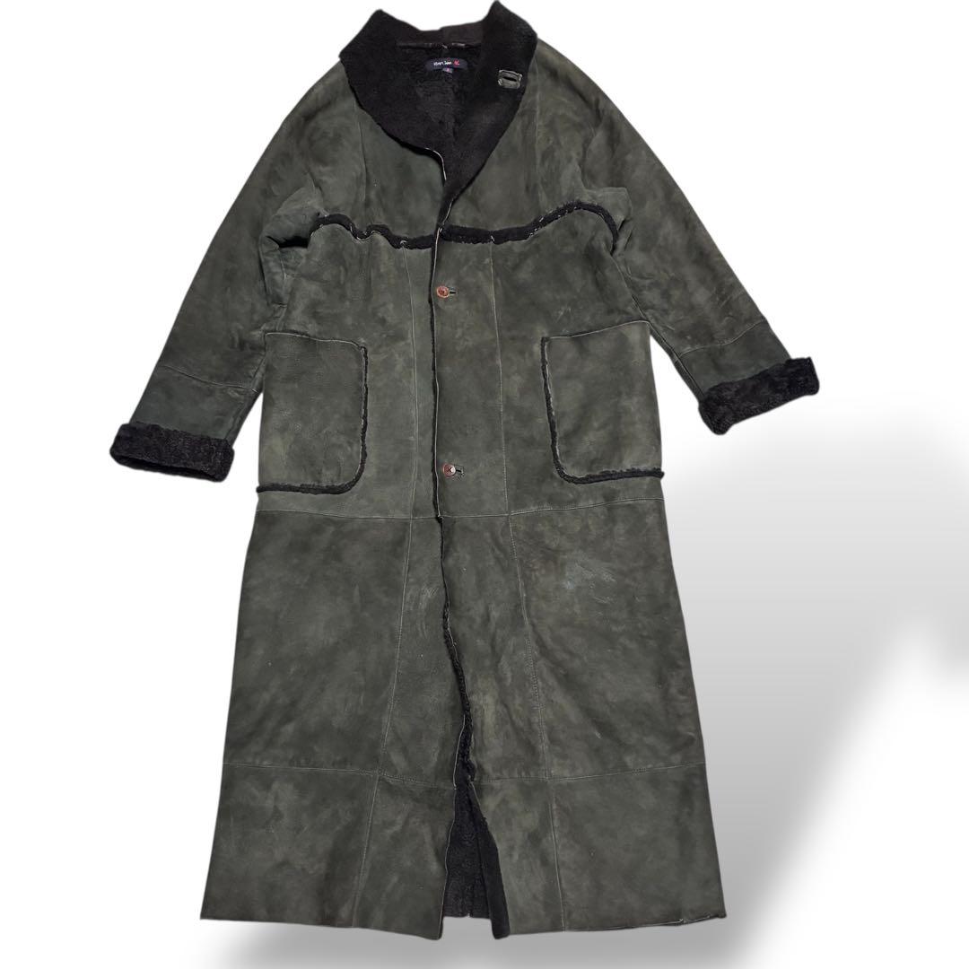ジャケット・アウター rare 45rpm mouton coat long darkgreen