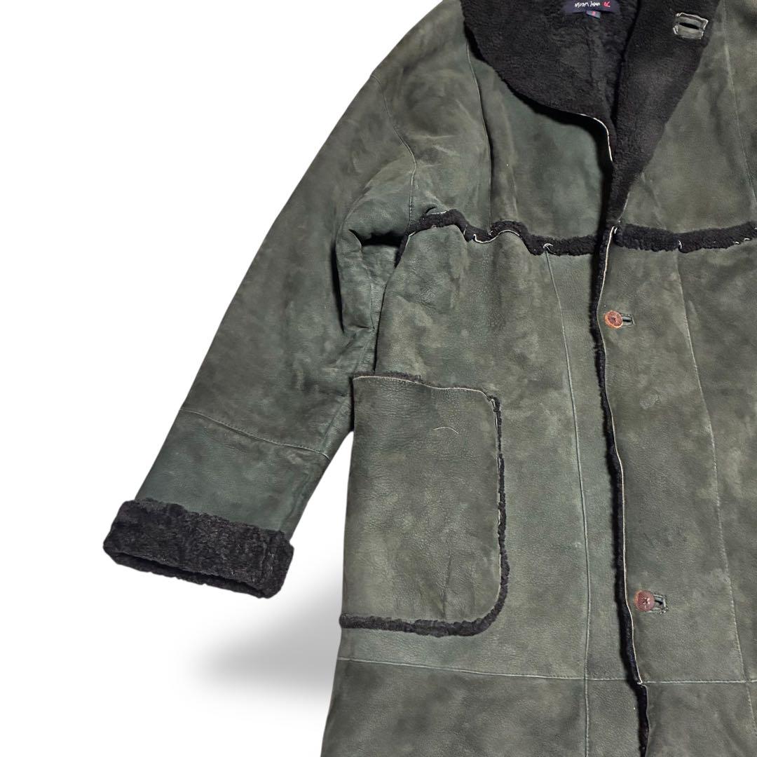 ジャケット・アウター rare 45rpm mouton coat long darkgreen