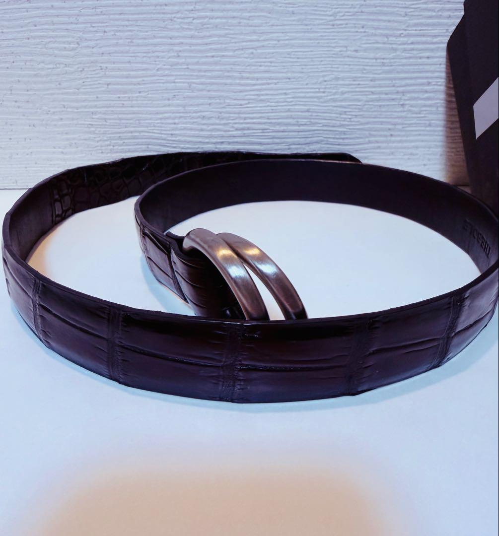 THESOLE MASTER PLA BLACKNクロコダイルリングベルト 85