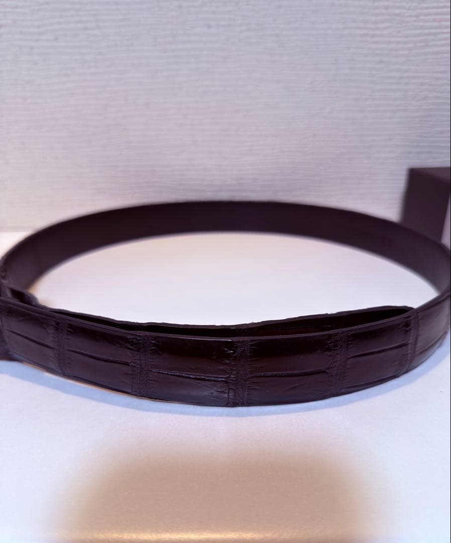 THESOLE MASTER PLA BLACKNクロコダイルリングベルト 85