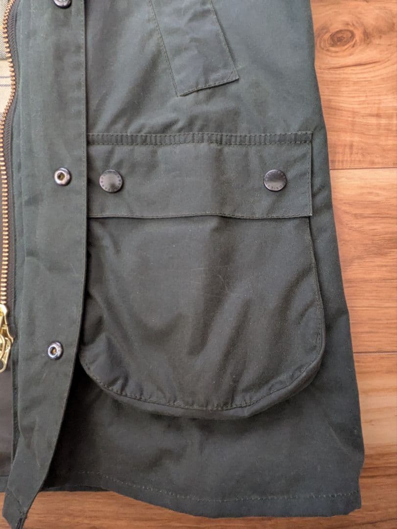 バブアー　ビデイル　オリーブ　38